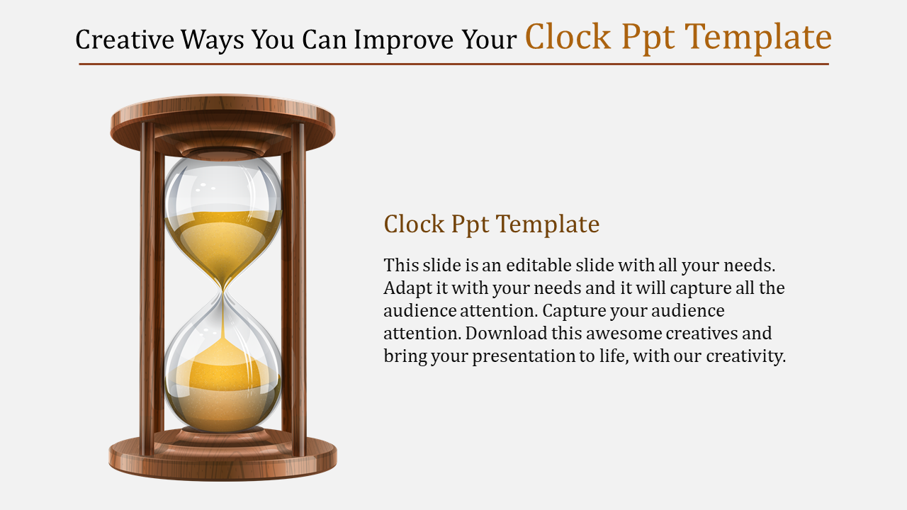 Creative Clock PPT Template and Google Slides Themes